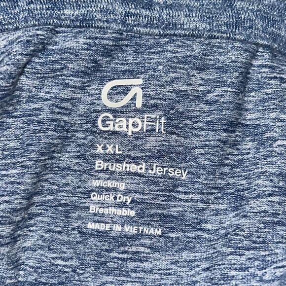 Gapfit Womens Chrome Blue Active Mock Neck Shirt Wicking Plus Size XXL NWOT - Picture 5 of 7